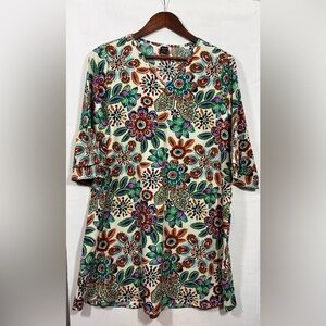 SHEIN Size  Medium Multicolored Floral V-Neck Dress